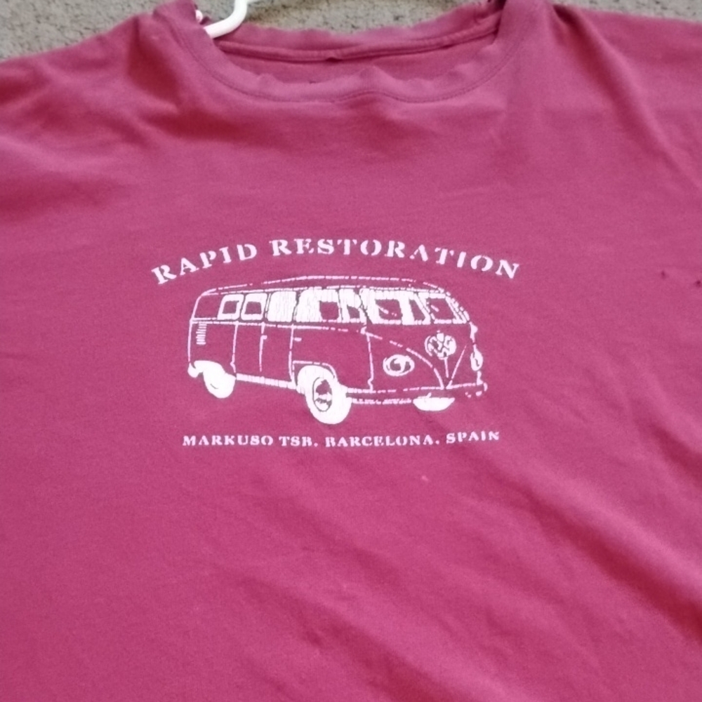 Vintage Rapid Restoration VW Volkswagon Bus Distressed Graphic Tee